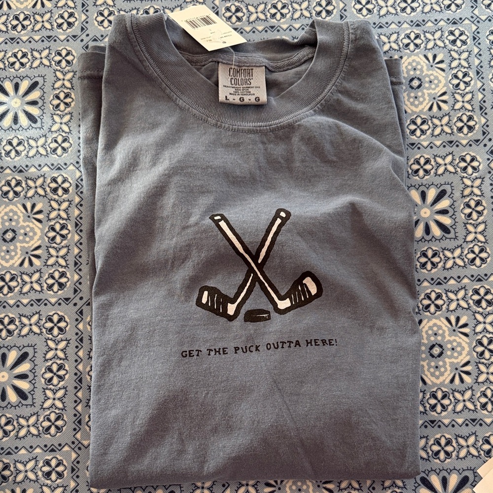Blue Hockey Tee